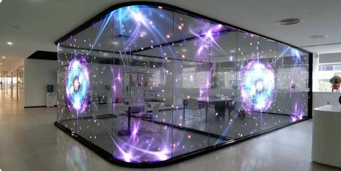 高分辨率P6.25柔性透明LED全息显示屏展示图2