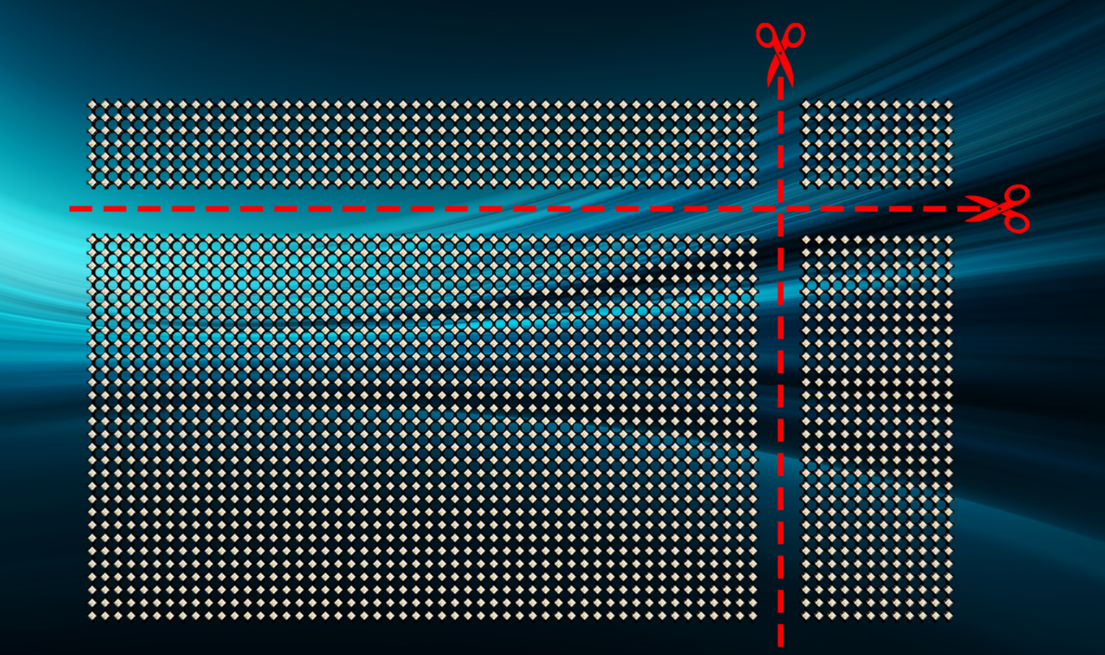 高分辨率P6.25柔性透明LED全息显示屏展示图4