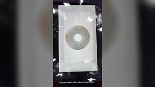 Glasses-free 3D effect advertising screen, physical depth parallax 3D display device